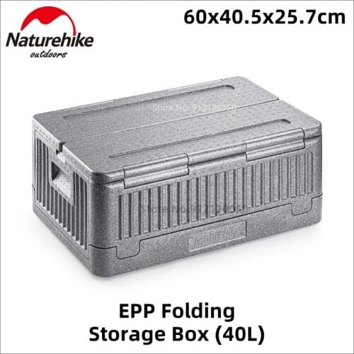 Naturehike Outdoor Camping 40L Folding EPP Storage Box Ultralight Fold Luggage Case Car Travel Picnic Sundry Bag NH20SJ033