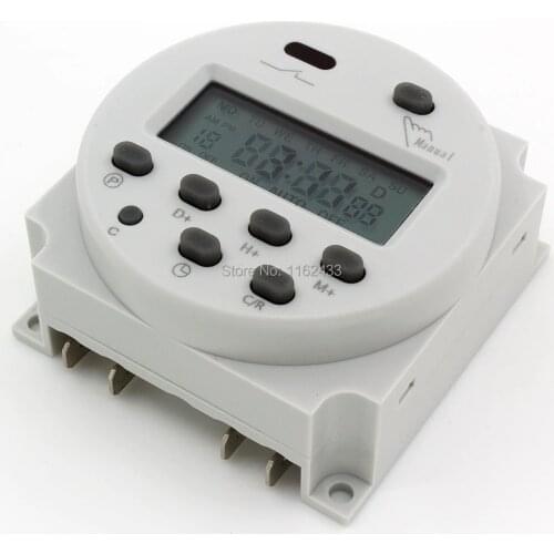 CN101A 16A digital time switch weekly programmable electronic timer AC 220V 110V AC/DC 24V 12V