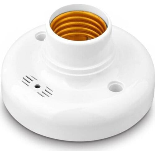 E27 220V Screw Base Socket e27 Wall Ceiling Light Lamp Bulb Holder E27 Sound Voice Control Induction Light Bulb Switch Adapter