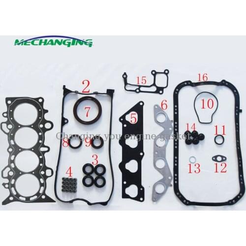 D17A8 D17A6 Full Set Gasket Engine Parts Use FOR HONDA CIVIC VII Coupe (EM2) 1.7 i engine gasket 06110-PLC-010 50204500