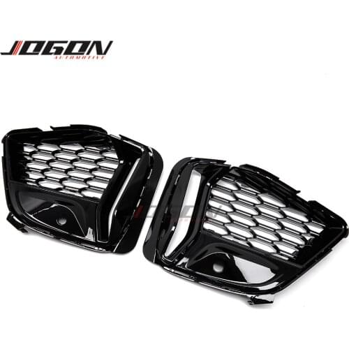 For BMW 3 Series G20 G21 330i 2020 Car Front Fog Light Lamp Grill Strips Replacement Cover Trim Molding Accessories Gloss Black