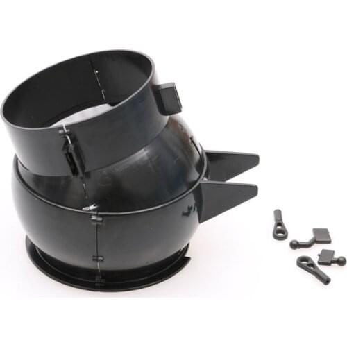 1pc 70mm EDF Thrust Vector Control Nozzle 360 Degree Vectoring Spout 63mm Air Outlet for RC Ducted Drone Jet Aircraft Model