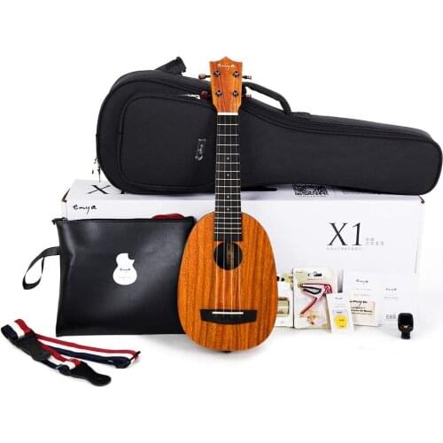 Enya 21 inch EUP-X1 Pineapple HPL KOA Ukulele Acoustic Uke 4 Strings Hawaii Guitar With Bag Accessories