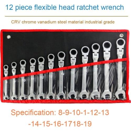 Ratchet Wrench Spanner Socket Tool Set Ratchet 5/7/12PCS Car Wrench Set Hand Tools Socket Head Wrench Tool Adjustable Spanner