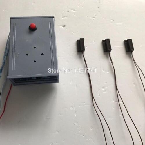 Chamber room escape Real life escape game prop put magnet sensor in right order to release lock run away four magnet sensors