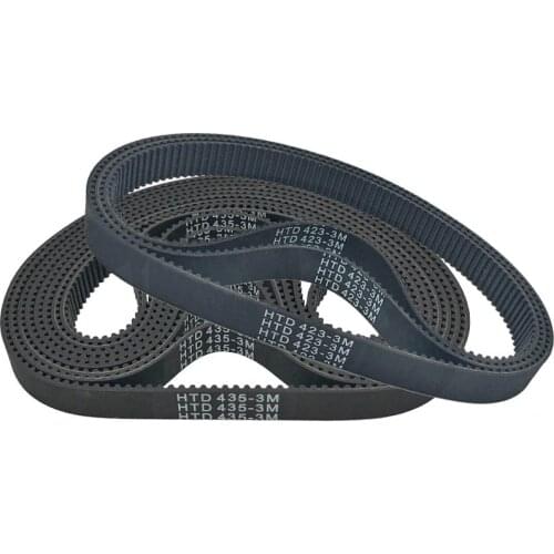 Customize Width Rubber Power Transmission Parts Timing Belt HTD423-3M HTD426-3M HTD432-3M HTD435-3M HTD438-3M 8mm 10mm 12mm