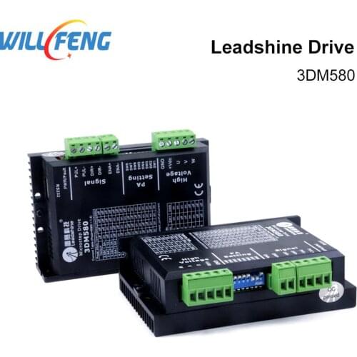 Will Feng Leadshine 3DM580 Stepper Drive 3 Phase 36VDC 1.0-8.0A For CNC Co2 Laser Cutter Engraving Machine