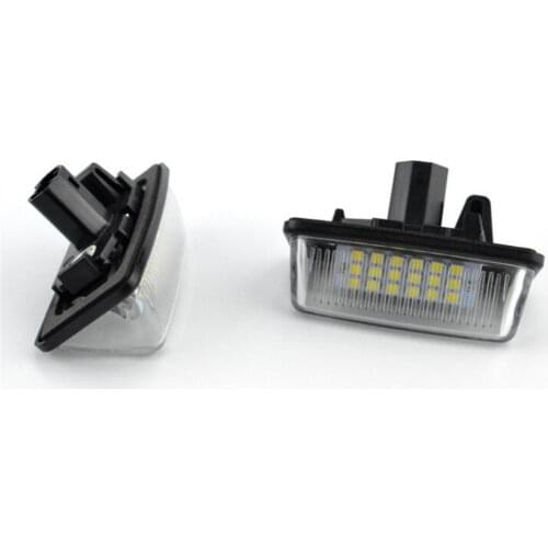 Car flashing 2pcs Car 12V 18LED License Plate Lights SMD for Toyota Corolla_E11 Crown S180 Starlet EP91 Vios Previa ACR50 GSR50