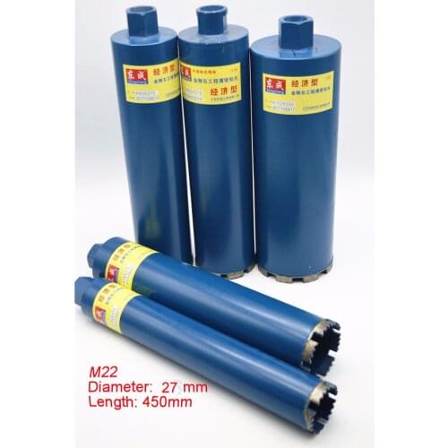 High Quality 27*450mm Diamond Drill Bit 27*450mm Core Drill Bits 27mm Concrete Core Drill Bits