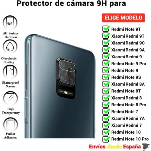 Camera Protector for Xiaomi Redmi Note 9T 9C 9A 9S 9 8A 8T 7 7A 10 Pro. Clear tempered glass for Mobile