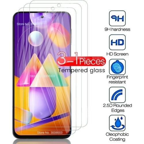 1/2/3 pcs glass for samsung galaxy m31s glass screen protector on sansung s31m m 31s sm-m317f/ds tremp safty hd clear film cover