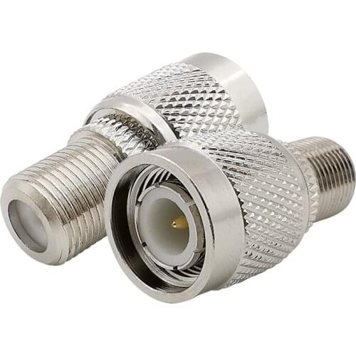 1Piece TNC Male Plug to F Female Jack Socket Coaxial Cable Connector Straight RF Adapter