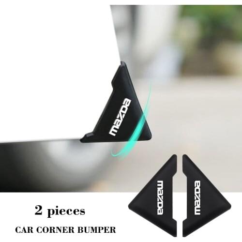 2PCS Silicone Car Door 90 Degree Angle Corner Cover Bumper Crash Anti-Scratch Protection For MAZDA ATENZA 323 2 3 CX6 CX-5 CX4