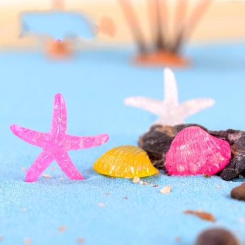 20PCS Boat Sea Shell Set Miniaturas Fairy Garden Ornament DIY Decor Miniatures Dollhouse Home Decoration Accessories Mini Craft