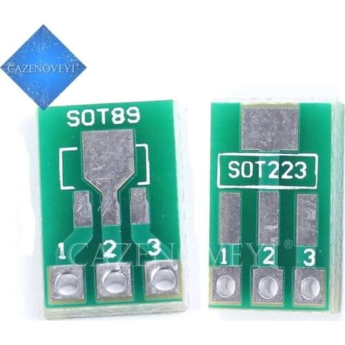 20pcs/lot SOT-89 SOT-223 to DIP PCB Transfer Board DIP Pin Board Pitch Adapter keysets In Stock