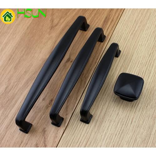 3.75" 5" 6.3" Black Kitchen Cabinet Knobs Handle Pull Knob Door Dresser Drawer Pulls Handles Knobs Decorative Furniture Decor