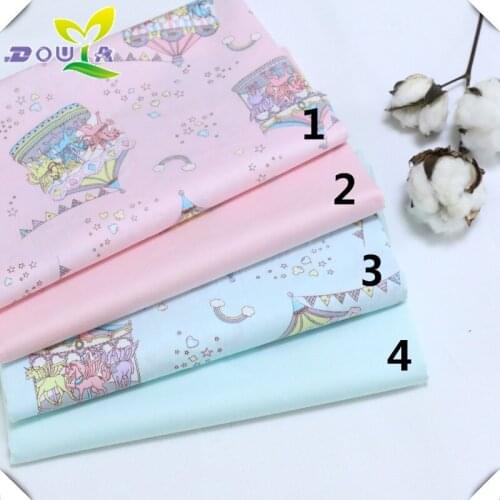 Baby cloth cartoon printed cloth twill cotton sheets Pillowcase Pillow Cushion kindergarten fabric
