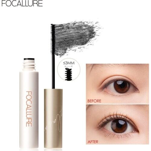 FOCALLURE Extra-fine Mascara Waterproof Long-lasting Makeup Eyelash Extension Black Thick Lengthening Eyelashes Cosmetics TSLM1