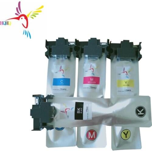 4Colors/Set T9441-T9444 Ink Bag Use For Epson WorkForce Pro WF-C5290/C5790/C5210/C5710 Printer with Pigment Ink and Chip （EUR