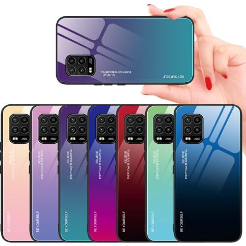 Tempered Glass Case For Xiaomi Mi Note 10 Lite Case Back Cover For Xiaomi Mi 10 Note 10 Pro Mi10 Lite Case Gradient Shell Funda