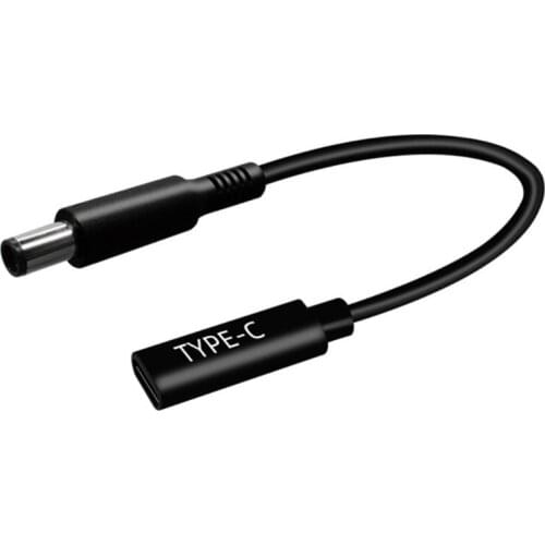 Cable USB Type C to 7.4x5.0mm Dc Jack Laptop Charger Connector Converter for Dell Latitude E7406 E7450