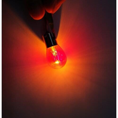 12V Chromes Amber Red Yellow Brake Light Bulbs 1156 1157 S25 T10 High Brightness Vehicle Turn Signal Lamps Side Marker Lamp