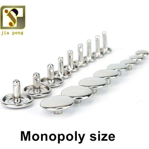 50set 13mm Round Double Rivet of Metal Collision Nail Spike Bag Belt Shoes Garment Bracelet and Tool For DIY Punk Leathercraft