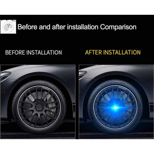 Wheel center hub sticker Car Floating Illumination 68/56mm Set Tyre Trim Rim Hub Caps LED Light for bmw e36 e46 e39 e60 f10 f20