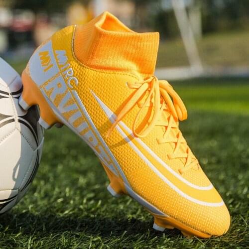 Anti-slippery New Boots Men Football Sneakers Man High-top Ag Sports Cleats Kids Professional Football Shoes Boys Training Shoes