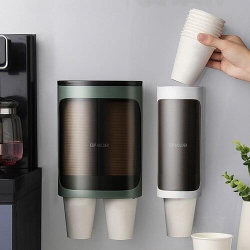 2021 New Dispenser Automatically Drop Cup Remover Disposable Cup Plastic Cup Paper Cup Du Water Dispenser Cup Holder