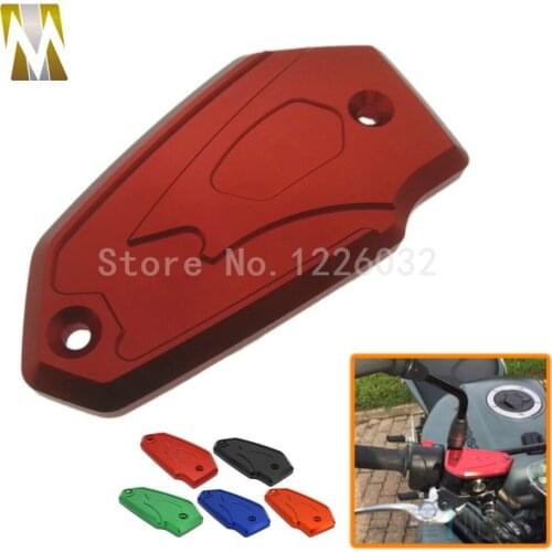 New Motorbike Red Brake Fluid Tank Cap Cover For Kawasaki ER6N/F Z800 Versys650 Aluminum Alloy Motorcycle Tank Cap Cover