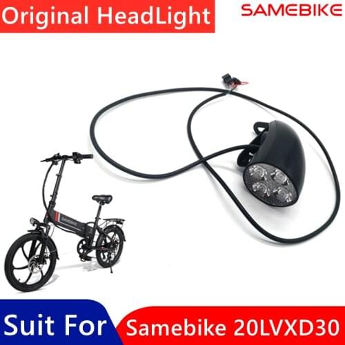 Original Bicycle Samebike 20LVXD30 Head Light Assembly Part For 20LVXD30 Smart Electric Bike Headlight Replacement Accessories