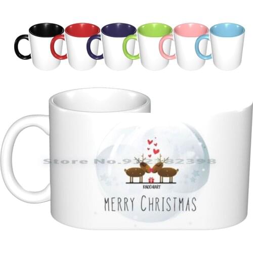 Merry Christmas Ceramic Mugs Coffee Cups Milk Tea Mug Acryblock Love Emotions Girls Boy Fashion Instagram Lucky Happy Cup