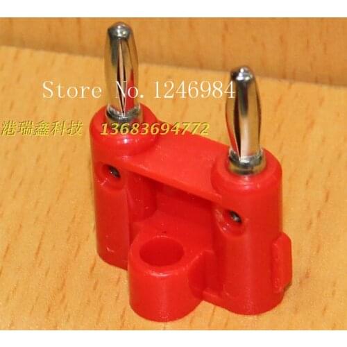 [SA]4MM double banana plug test head red black power connector adapter type A-10101--100PCS/LOT