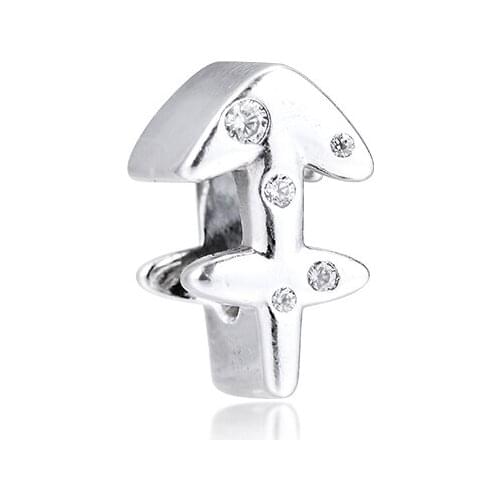 Charms 925 Sterling Silver Original Fit Pandora Bracelets Sparkling Sagittarius Zodiac Beads for Women DIY Jewelry Making