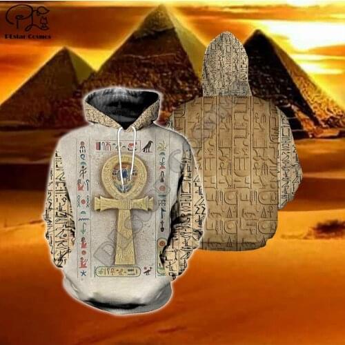 Men Unisex harajuku egyptian Full print 3d hoodie native indian Sweatshirt zipper women Pullover couples streetwear jacket E3