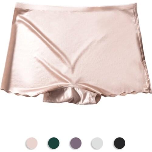 5pcs Seamless Underwear Woman Lingerie Boyshorts High Quality Soft Ice Silk Underpants For Ladies Female Panties Seamless