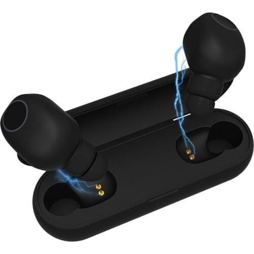 Q1 Bluetooth 5.0 True Wireless Headphones IPX4 Waterproof In-ear Music Earphones TWS Earbuds Sports Headset w/ Mic Charging Case