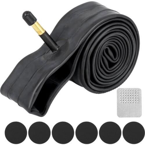 Uxcell 26" Bike Inner Tube Bicycle Tyre 26 x 1.75-2.125/ 1 3/8 American Type Valve With Tire Repair Tool For MTB Cycling