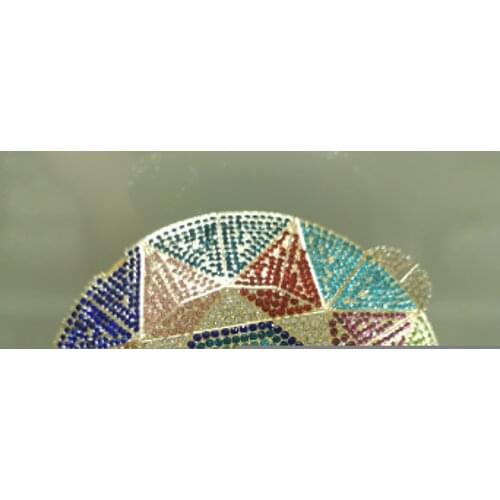 XIYUAN Multicolored Diamond Clutch Bag Women Evening Bags Purse Clutches Party Wedding Handbags Bridal Crystal Minaudiere Bag