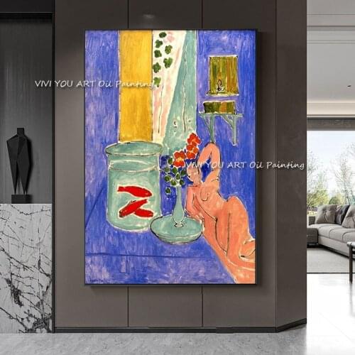 100% Handmade Portrait Henri Matisse girl oil painting Colorful Figure Large Canvas Living Room Home Picture Decoration Gift