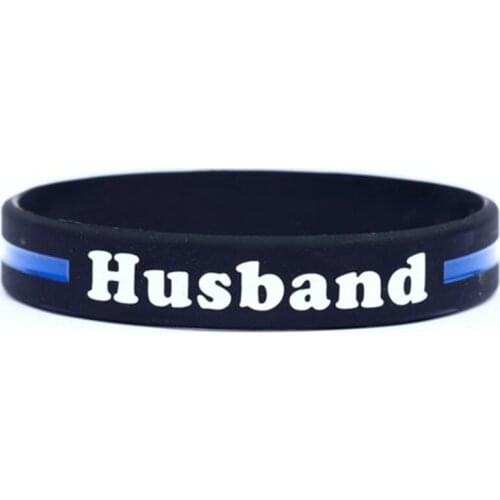 100pc USA American United states Police lives matter silicone wristbands husband thin blue line wristband bracelet wrist bands