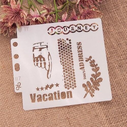 14*13CM Honeycomb Shield DIY Cake Scrapbook Stencils Hollow Embellishments Printing Lace Ruler Valentines Day Cover Template