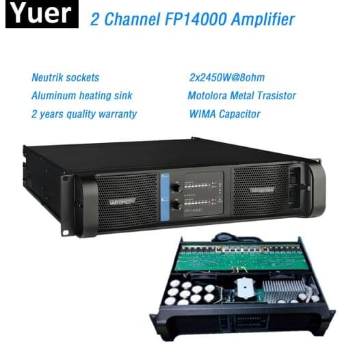2 Channel FP14000 Amplifier Line Array Amplifier Professional 2x2350W@8ohm fp14000 line array Sound Power Amplifier Line