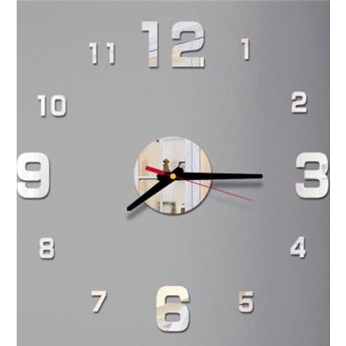 3D Wall Clock Mirror Wall Stickers Fashion Living Room Quartz Watch DIY Home Decoration Wall Clocks Sticker Reloj De Pared
