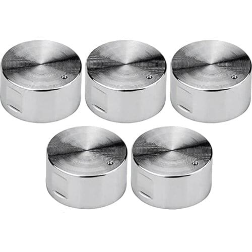 5Pcs Metal Gas Stove Knobs 6mm Cooker Control Range Oven Knob Burner Knob Gas Hob Switch Kitchen Replacement Accessories