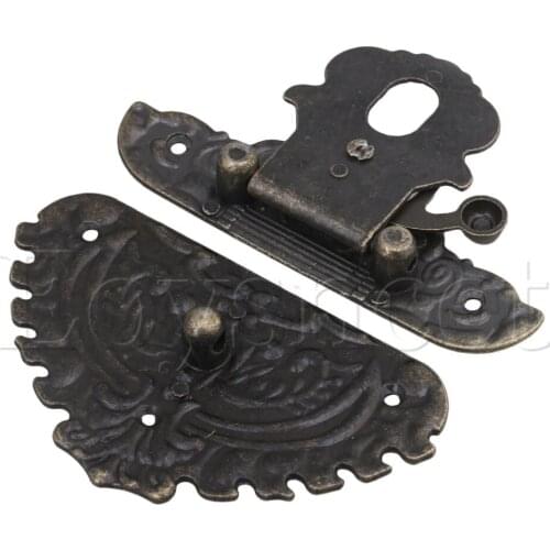 8pcs 84 x 74mm Metal Jewelry Wooden Box Toggle Latch Buckles Bronze