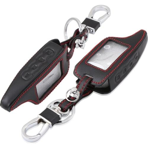 VCiiC Accessories for Scher Khan Magicar 5/6 Leather Case For Scher-khan Magicar M5 M6 Alarm Remote Keychain Cover Protector