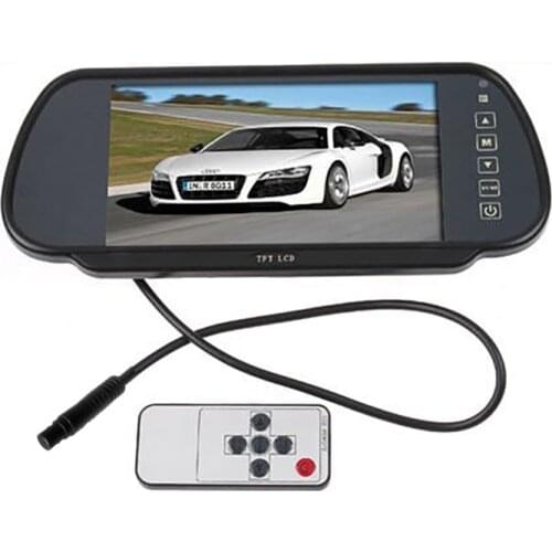 Car DVD player 7" Color TFT LCD mirror monitor auto Camera DVD VCR Car camera car reversing video