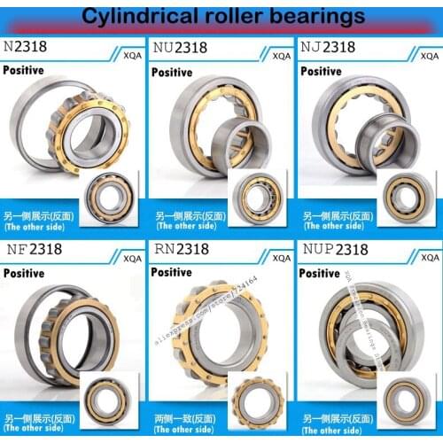 90x190x64 mm Cylindrical roller bearings NJ2318 NU2318 N2318 NF2318 RN2318 NUP2318 90*190*64 E EM M C3 ECP C4 MA J NUP2318E